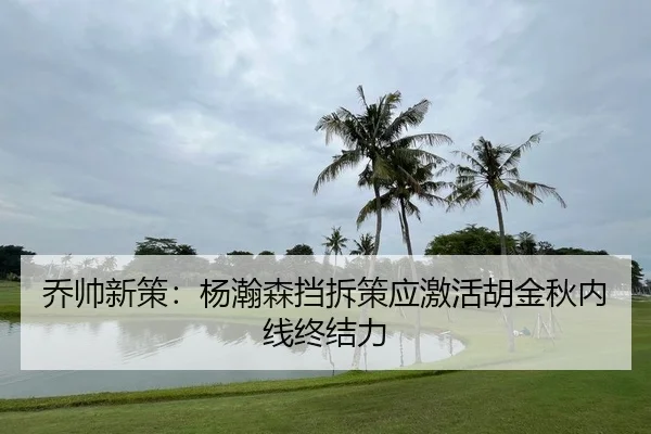 乔帅新策：杨瀚森挡拆策应激活胡金秋内线终结力